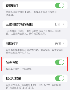 新兴苹果授权维修站分享iPhone轻点无法唤醒怎么办 