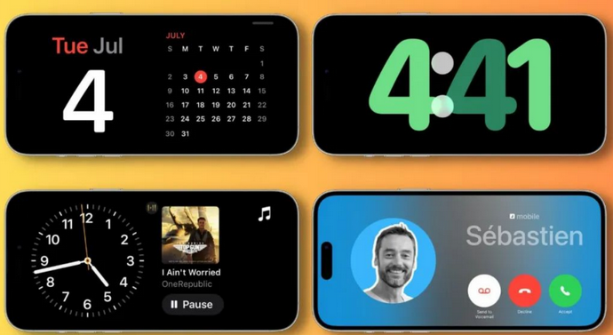 新兴苹果手机维修分享iOS17横屏充电待机显示有什么好处 